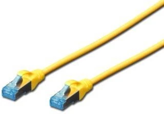Патч-корд DIGITUS CAT 5e SF-UTP, 5м, AWG 26/7, Cu, PVC, жовтий (649259)