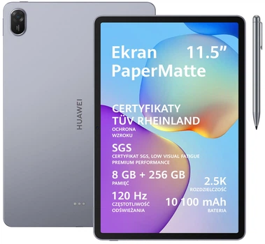 Планшет Huawei MatePad 11.5 2025 PaperMatte 8/256GB WiFi Gray + Stylus M-Pencil (Taoxingzhi-W09F)