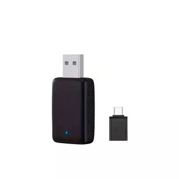 Бездротовий адаптер для iPhone Apple CarPlay та Android Auto USB 5G WiFi Bluetooth Чорний