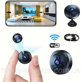 Беспроводная мини камера WiFi IP с 16GB флешкой для видеонаблюдения дома и квартиры VDF009