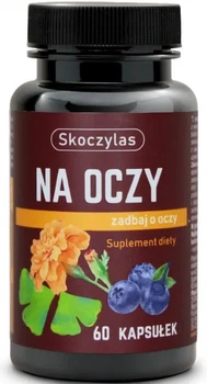Suplement diety Skoczylas Na oczy aksamitka luteina i zeaksantyna wsparcie wzroku 60 kapsulek wege (SK089)