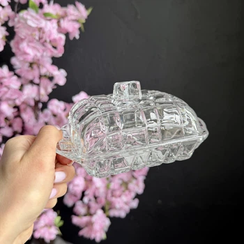 Маслёнка стеклянная "DIAMOND".