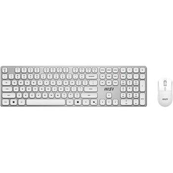 Комплект (клавиатура + мышь) MSI Forge K210 Combo White UA [166436]