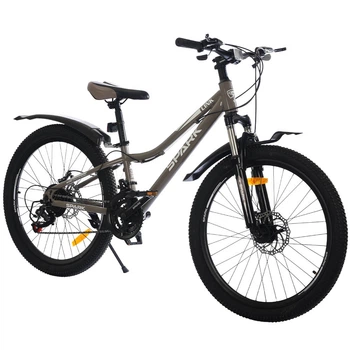 Велосипед SPARK LINK (колеса - 24", сталева рама - 11") Сірий