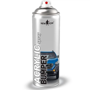 Фарба Аерозоль Акрилова Для Бампера Структурна Чорна New Ton Acrylic Bumper Spray 500 мл