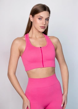 Жіночий спортивний топ на блискавці Giulia Flex top "Zip-Up Active" 336 S Pink-raspberry