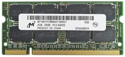 Пам'ять Micron 2GB SO-Dimm DDR2 800МГц (MT16HTF25664HY-800G1)