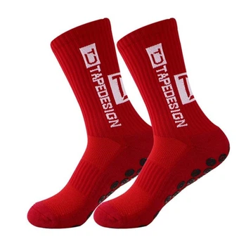 Протиковзкі спортивні шкарпетки Trusox / TapeDesign для футболу та фітнесу, р.36-45, червоні