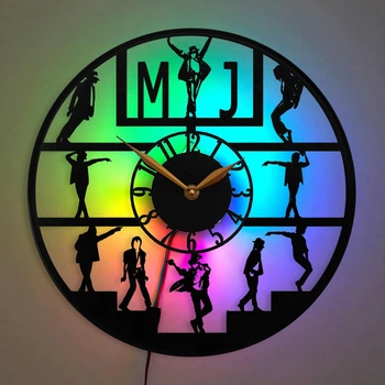 Подарунок Michael Jackson з LED підсвіткою, годинник Michael Jackson, годинник з танцювальними рухами, годинник у музичній тематиці