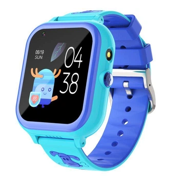 Детские смарт часы T18 на Android с 16GB памяти, GPS, 4G звонками, видеосвязью, YouTube, TikTok, WhatsApp и украинским языком До 5 дней работы Голубой