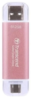 Внешний накопитель SSD, 512Gb, Transcend ESD310, Pink (TS512GESD310P)