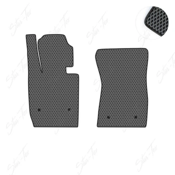 Комплект ковриков в салон Star-Tex на BMW Z4 E89 (2009 - 2016) EVA/Ромб Серый + Черный