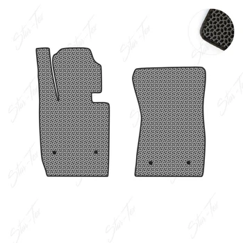 Комплект ковриков в салон Star-Tex на BMW Z4 E89 (2009 - 2016) EVA/Капля Серый + Черный