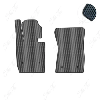 Комплект ковриков в салон Star-Tex на BMW Z4 E89 (2009 - 2016) EVA/Сота большая Серый + Черный