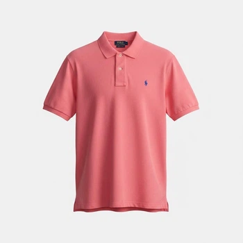 Чоловіча футболка поло Ralph Lauren Classic Fit Mesh Polo Shirt коралова, розмір L (RL13002.9L)