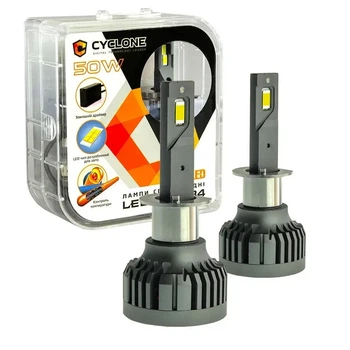 LED лампы H1 Cyclone TYPE 34 Canbus 50 Watt 5500K 10000 Lm (2 шт. комплект)