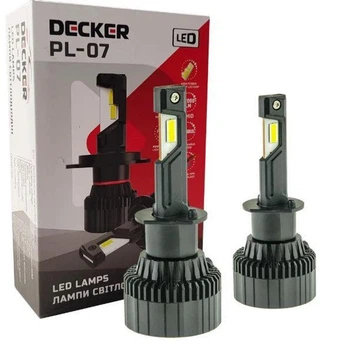 Автолампи LED Decker H1 PL-07 CANBUS лампи головного світла 9-32V (комплект) 2 шт