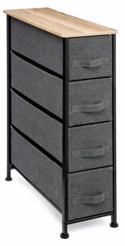 Regał 5five Simply Smart z 4 szufladami tekstylnymi 48 x 20 x 75 cm (3560239245490)