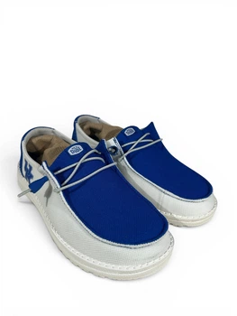 Мокасины Hey Dude Wendy Kentucky White/Blue (42769-16S), Синий Размер 39 (US W8) 26 см