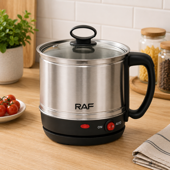Электрокастрюля / Кухонная мини рисоварка RAF R5430 / Кастрюля-скороварка 1,5 л 600W