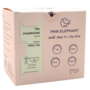 Чай детокс органічний Tea Champagne Nepal 12 шт (24г) Pink Elephant