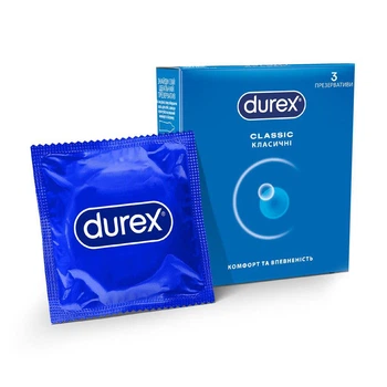 Презервативи Durex Classic класичні 3 шт.