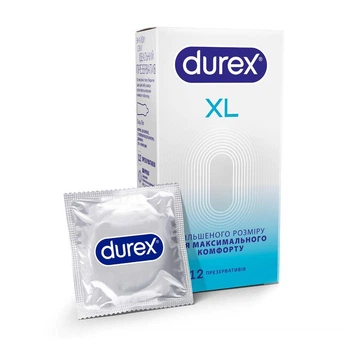 Презервативи Durex Invisible XL найтонші, збільшений розмір 12 шт.