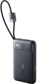 УМБ Baseus EnerFill FC11 Digital Display With Dual Built-In Cables 10000 mAh 22.5W QC2.0 Cosmic Black (E0027R04)