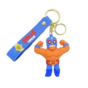 Брелок Бравл Старс Эль Примо Brawl Stars на ключи, на сумку фигурка El Primo 6 см