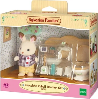 Zestaw zabawek Sylvanian Families Brat królik i ubikacja 11 elementów (5054131050156)