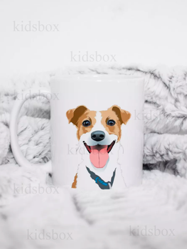 Кружка Джек Рассел з принтом керамічна чашка Jack Russell собака 330 мл Uk_140