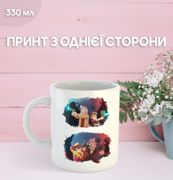 Кружка Гравіті Фолз Gravity Falls з принтом керамічна чашка 330 мл Uk_1165