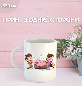 Кружка Гравити Фолз Gravity Falls с принтом керамическая чашка 330 мл Uk_1153