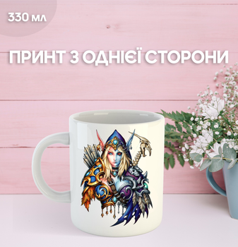 Кружка World of Warcraft ворлд оф варкрафт Мир военного ремесла с принтом керамическая чашка 330 мл Uk_1184
