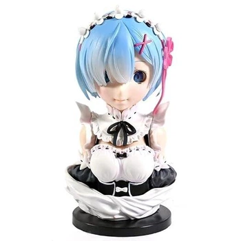 Аниме фигурка бюст Re Zero Жизнь с нуля Rem Рэм, с эффектом "следящих глаз", 21 см (RZR 0021)