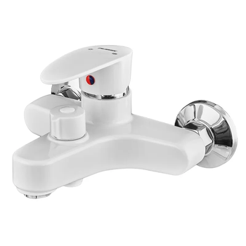 Змішувач для ванни PLAMIX CEZAR-009 EURO WHITE (без шланга, лійки та кронштейна) (PM0736)