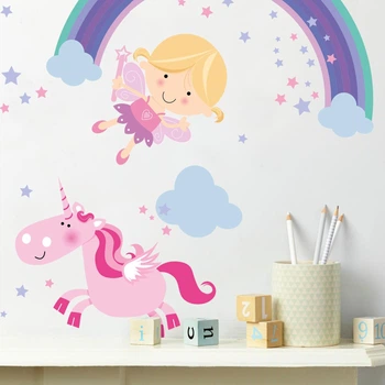 Детские наклейки на стену Designstickers Единорог 59.4х84 см (50613841)