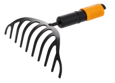 Граблі для прибирання клумб і чагарникових зон Fiskars QuikFit 135501 (1000651) (насадка)