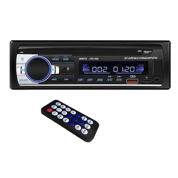 Автомагнитола Lesko JSD 520 Bluetooth 1 DIN ЖК дисплей USB microSD мощность 60х4 Вт с пультом управления