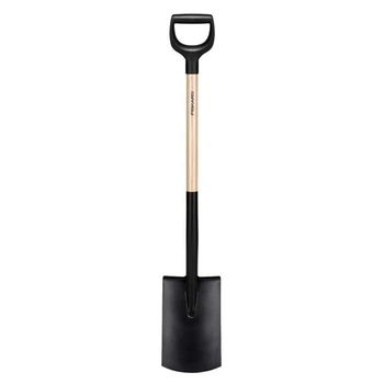 Лопата пряма з дерев'яною ручкою Fiskars Solid™ (1066722)
