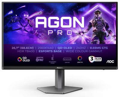 Монітор AOC AGON 26.5" QHD QD-OLED 240 Гц