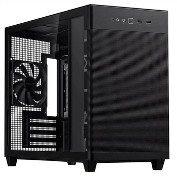 Корпус Asus Prime AP201 Чорний Tempered Glass без БЖ (90DC00G0-B39010)