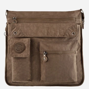 Сумка кросс-боди через плечо женская тканевая средняя Bag Street SP-05-BR Коричневая (5905567204272)