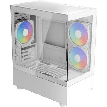 Корпус для ПК AeroCool Viewport Mini-G-WT-v2 Mini-Tower без БЖ MicroATX/Mini-ITX ARGB White (ACCM-ES09133.21)