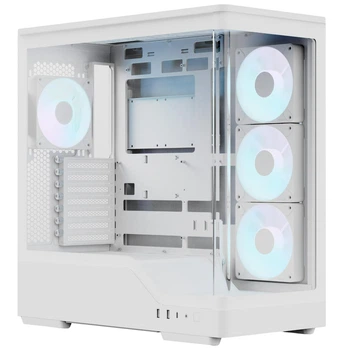 Корпус для ПК AeroCool P500A-WT-v1 Midi-Tower без БЖ ATX/MicroATX/Mini-ITX ARGB White (ACCM-PN08143.21)