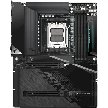 Материнская плата GIGABYTE X870 AORUS STEALTH ATX sAM5 AMD X870 4xDDR5 4xM.2 2xSATA HDMI 2xUSB4 5 GbE Black