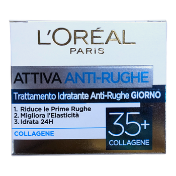 Крем для обличчя денний проти зморшок зволожуючий L'OREAL att.cr.a/rug. 35+ 50 мл.
