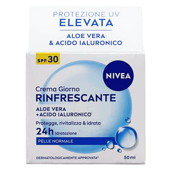 Крем для обличчя денний освіжаючий для нормальної шкіри NIVEA crema viso spf30 rinf.gn 50 мл.