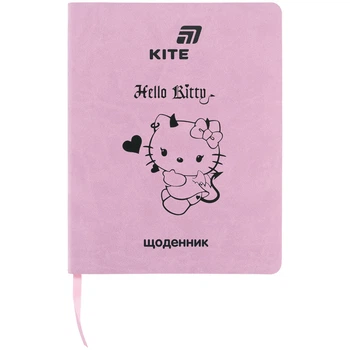 Дневник школьный Kite Hello Kitty HK26-283-1, мягкая обложка, PU