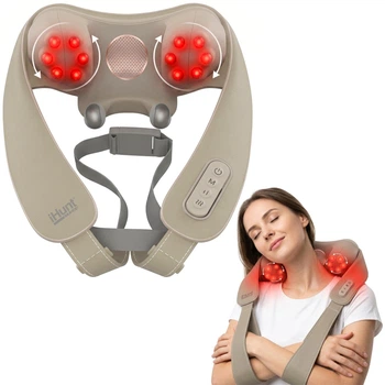 Массажер для шеи и плеч iHunt SPA SmartNeck Air 3D Grey/Cream